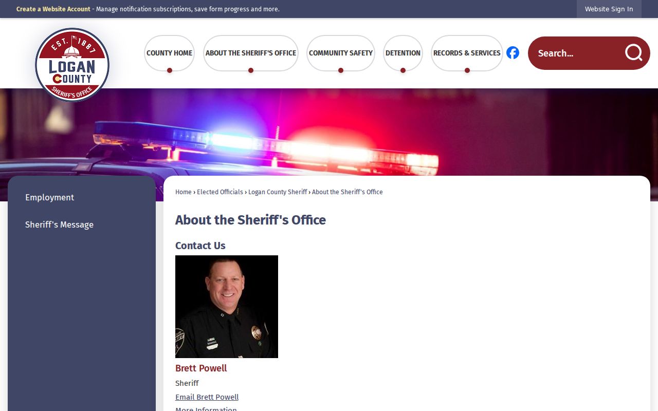 Logan County Sheriff's Office contact information